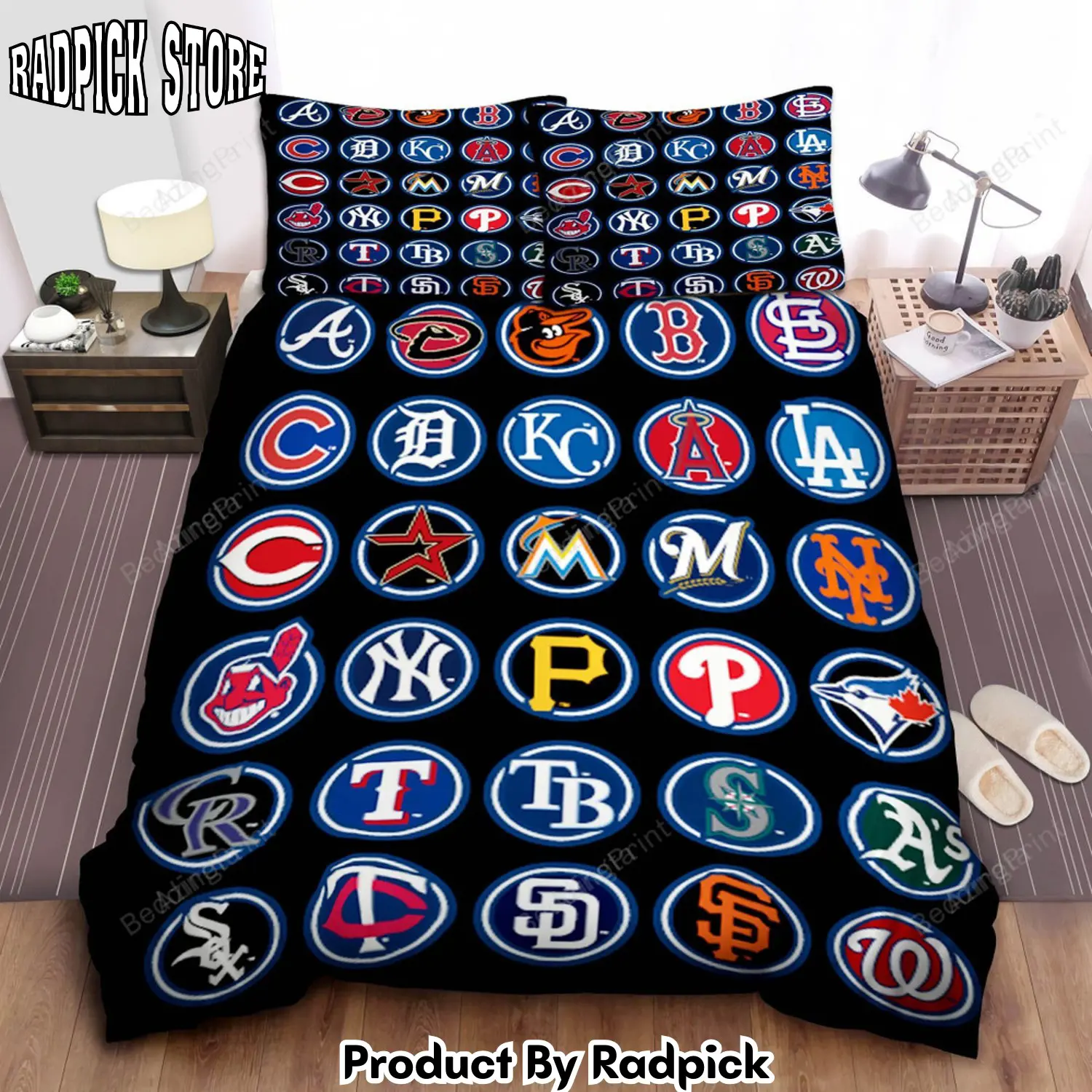 Radpick all teams logo detroit tigers chicago white sox bed sheets spread duvet cover bedding set ver 8 rp3278826